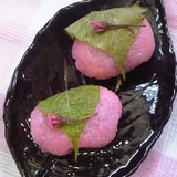 関西桜餅♪道明寺桜♪